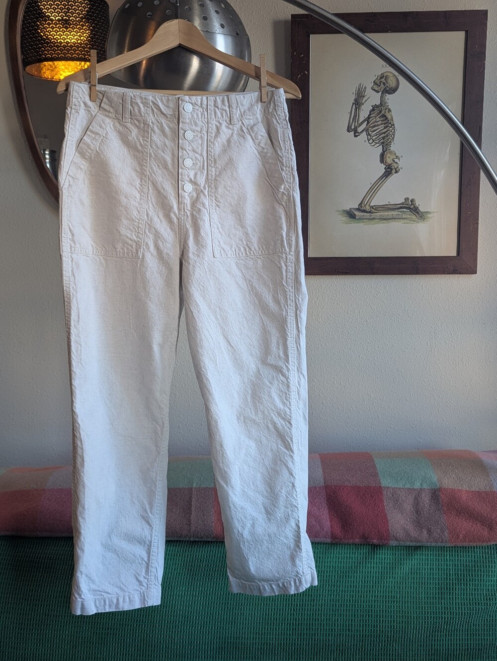 Bimba Y Lola Cotton-Linen Four-Button Jeans